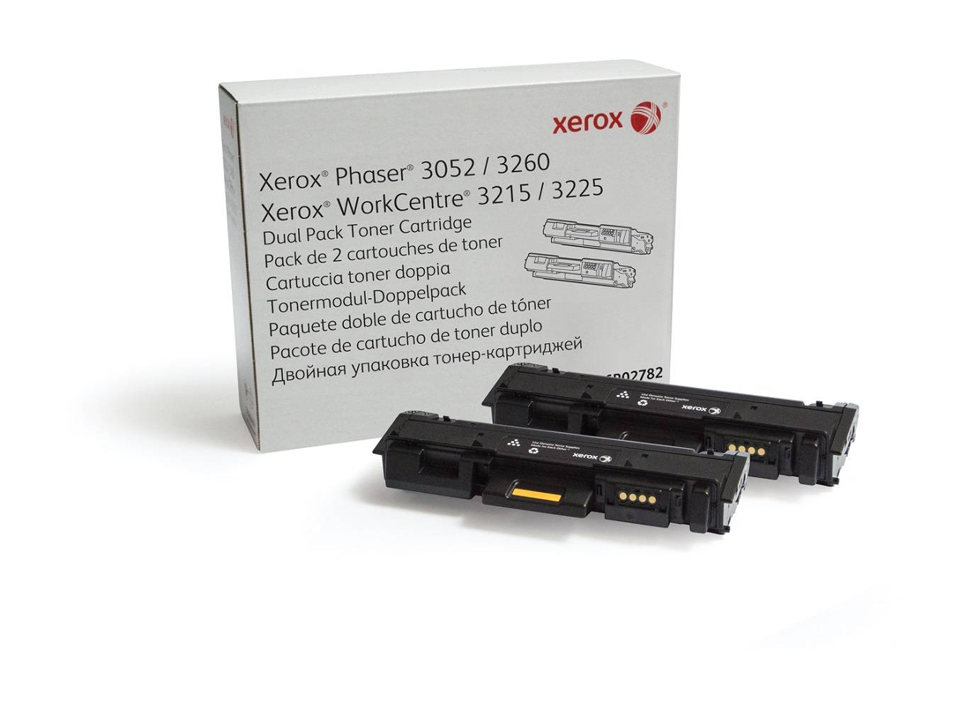 Фото Тонер-картридж XEROX Phaser 3052/3260/WC 3215/25 (3K) упаковка 2 шт. {106R02782/106R02778}