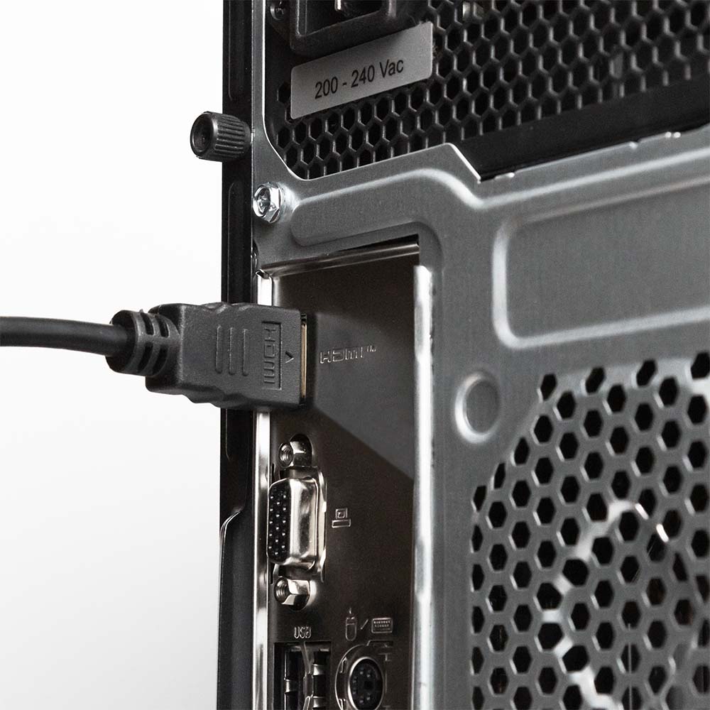 Фото Видеокабель Vell, HDMI - HDMI, 19 pin, черный, 1 м {V80108} (1)