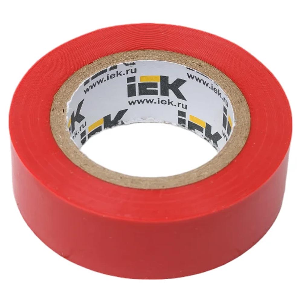 Фото Изолента ПВХ 0.15х15мм (рул.10м) красн. IEK EX-IZ10-C15-15-10-K04