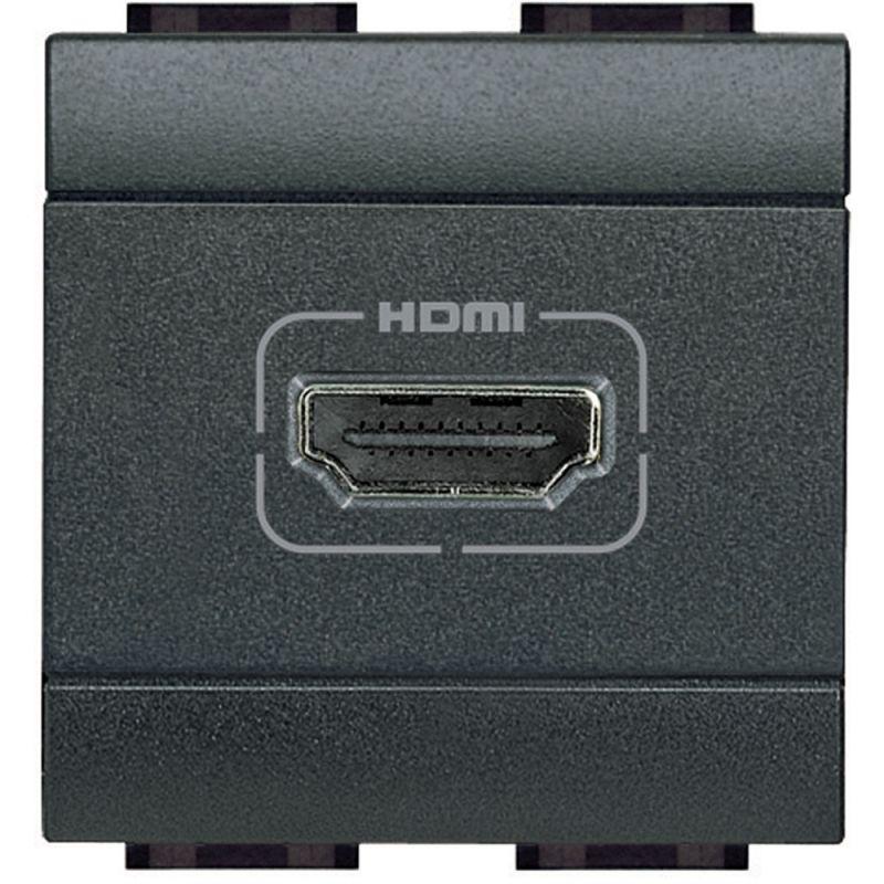 Фото Разъем HDMI LivingLight антрацит Leg BTC L4284