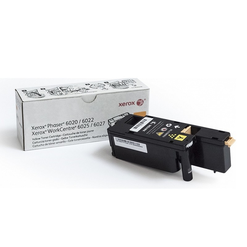 Фото Тонер-картридж XEROX Phaser 6020/ 22/ WC 6025/ 27 желтый (1K) {106R02762}