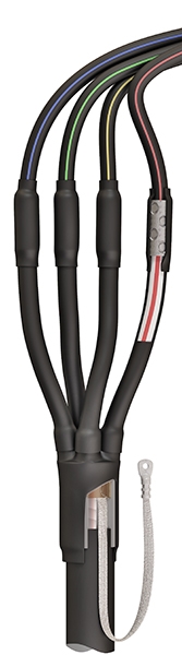 Фото Переходная кабельная муфта 4ПКТп(б)(СИП)-1-70/150(Б), для 4-хжильных кабелей, с пластмассовой изоляцией (с болтовыми соединителями), КВТ {69091}
