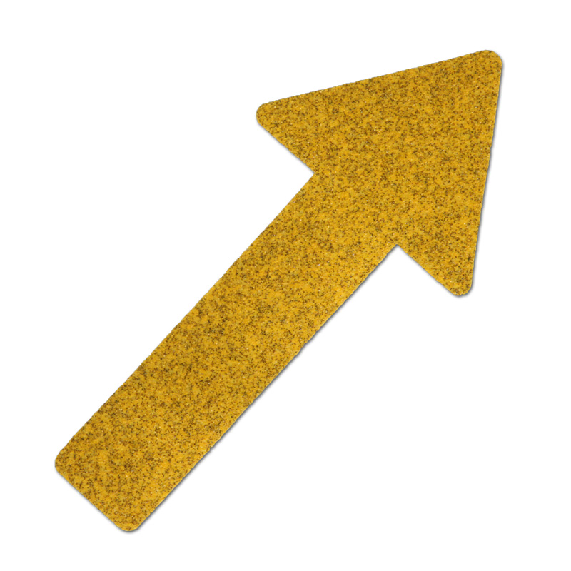 Фото Противоскользящий напольный знак "Стрелки", для общественных мест, желтый (130 x 280мм) (10 шт.) {M9GV10P1}