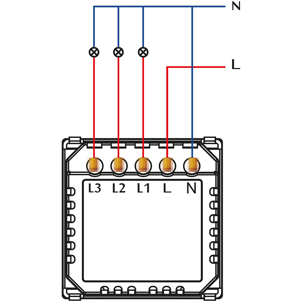 Фото Сенсорный выключатель с нулем, черный, трехклавишный, 1 пост, с Wi-Fi, с Алисой, стеклянная панель Vell {BK1P-3G-S} (5)