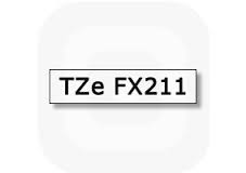 Фото Лента Brother TZE-FX211 (6 мм, черный на белом) {TZEFX211} (1)