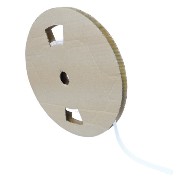 Фото Термоусадочная трубка плоская для печати ТТУ-НГ-LSZH 3/1, диаметр 25,9 / 8,5 мм, для провода 9.3-21.6 мм, белая, в рулоне 50 м {ump622140} (2)