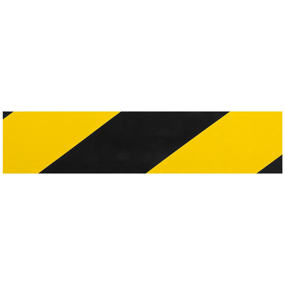 Фото Разметочная клейкая лента, ЗУБР Профессионал 12249-50-25, цвет черно-желтый, 50мм х 25м (1)