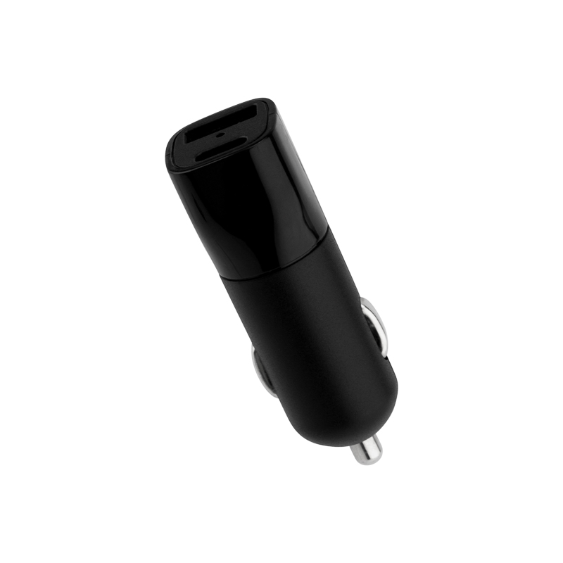 Фото Зарядное устройство в прикуриватель REXANT USB x Type-C, 18W, с Quick charge, черное {16-0292} (2)