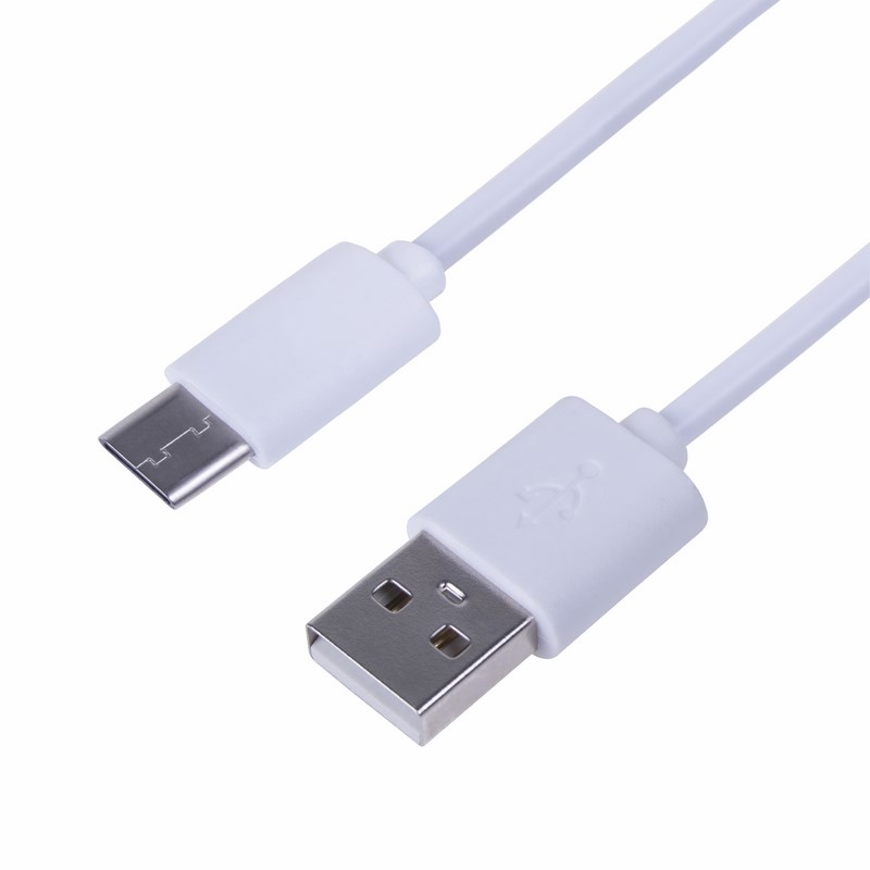 Фото Шнур Rexant, USB 3.1 Type-C (male)-USB 2.0 (male) белый 1 м {18-1881-1}