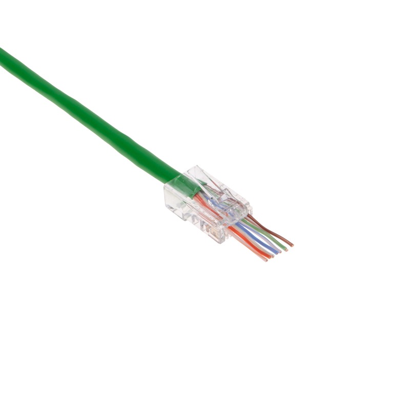 Фото Разъем cквозной RJ-45 (8P8C) под витую пару, UTP, CAT 5e REXANT {05-1020} (3)