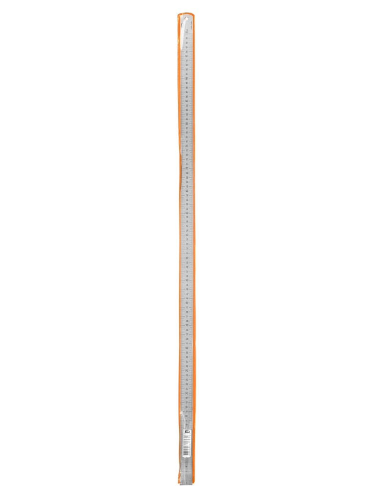 Фото Линейка измерительная металлическая 100 см, нержавеющая сталь, двухсторонняя шкала, "Рубин" TDM {SQ1018-0505} (4)