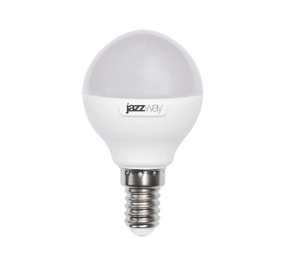Фото Лампа светодиодная PLED-SP G45 9Вт шар 3000К тепл. бел. E14 820лм 230В JazzWay {2859570A;4897062859570}