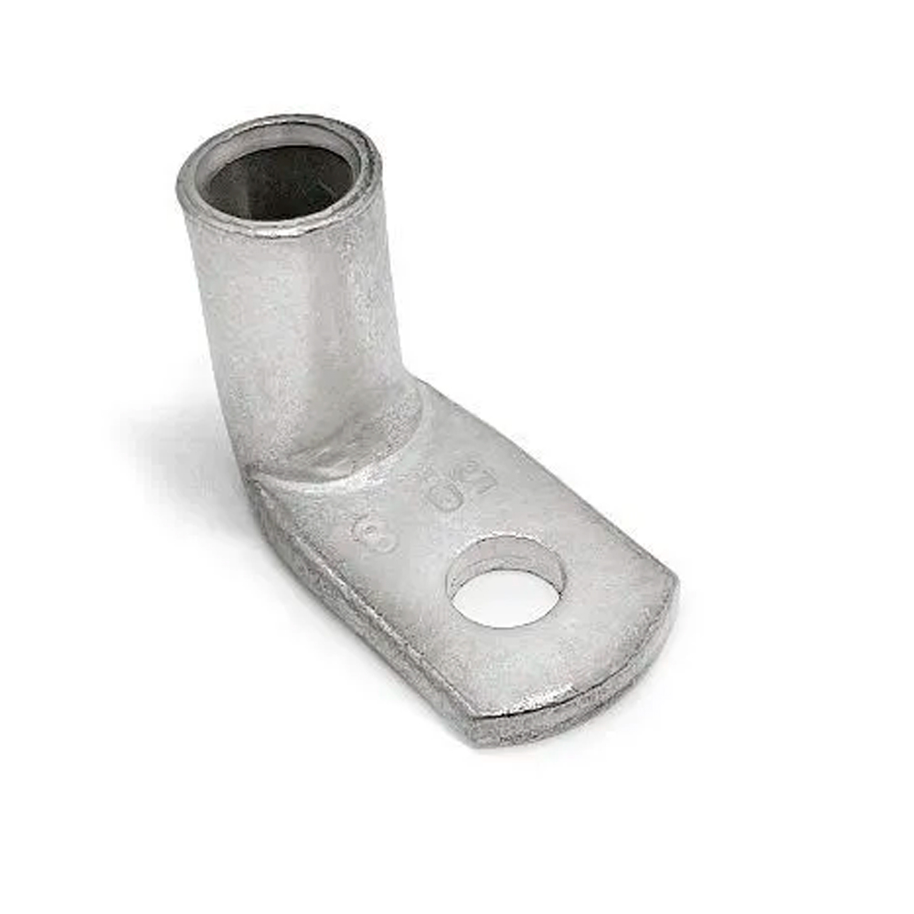 Фото Наконечник ТМЛ R-типа угловой 90град. 35мм2 под болт М6 ТМЛ (ЮМП) {elcТМЛ-R(90)-35-6-ЮМП}