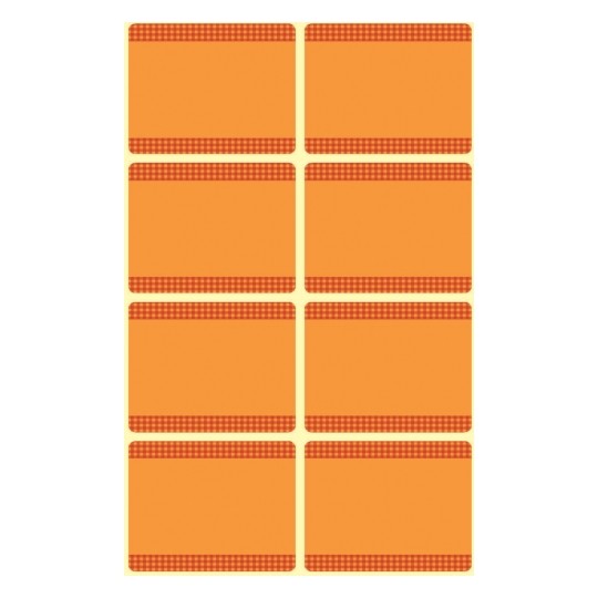 Фото Стикеры для заморозки Оранжевая рамка 28 x 36 мм {59370} (1)