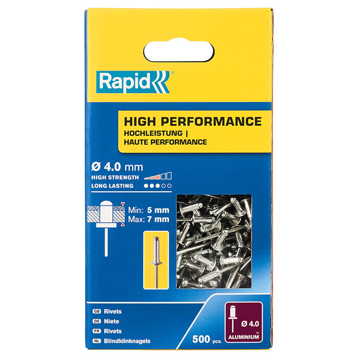 Фото RAPID R:High-performance-rivet заклепка из алюминия d4.0x10 мм, 500 шт {5001433}