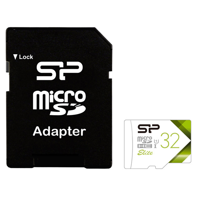 Фото Флеш карта microSD 32GB Silicon Power Elite microSDHC Class 10 UHS-I (SD адаптер) Colorful {SP032GBSTHBU1V21SP}
