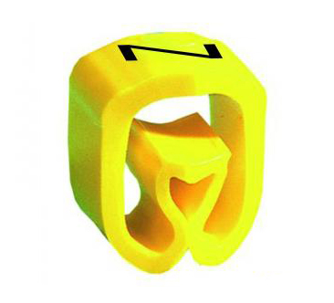 Фото Маркер закрытого профиля Partex PA-2 на провод 2.5-16.0 мм², символ "Z", желтый/черный (диск 250 шт.) {PA-20004SV40.Z}