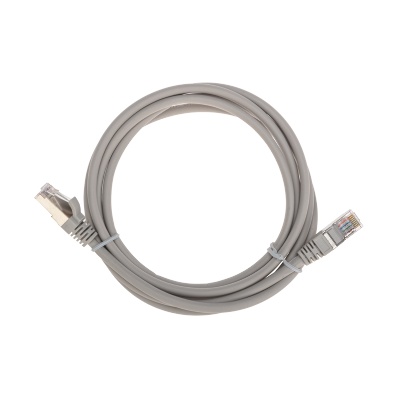 Фото Патч-корд F/UTP, CAT 5e, RJ45-RJ45, 26AWG, LSZH, серый, 2м REXANT {02-0110-2}