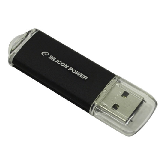 Фото Флеш накопитель 16Gb Silicon Power Ultima II, USB 2.0, черный {SP016GBUF2M01V1K}