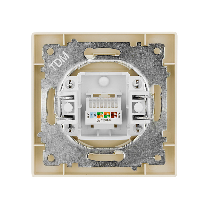 Фото Розетка компьютерная RJ45 сл. кость "Сенеж" TDM {SQ1816-0143} (2)