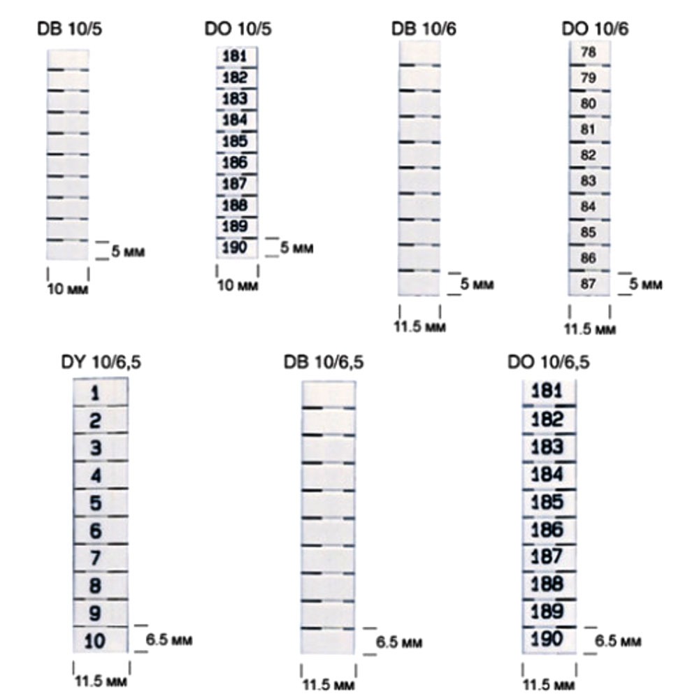 Фото Вертикальная маркировка (1-10), DO10-5 {0.0.0.5.04900} (1)