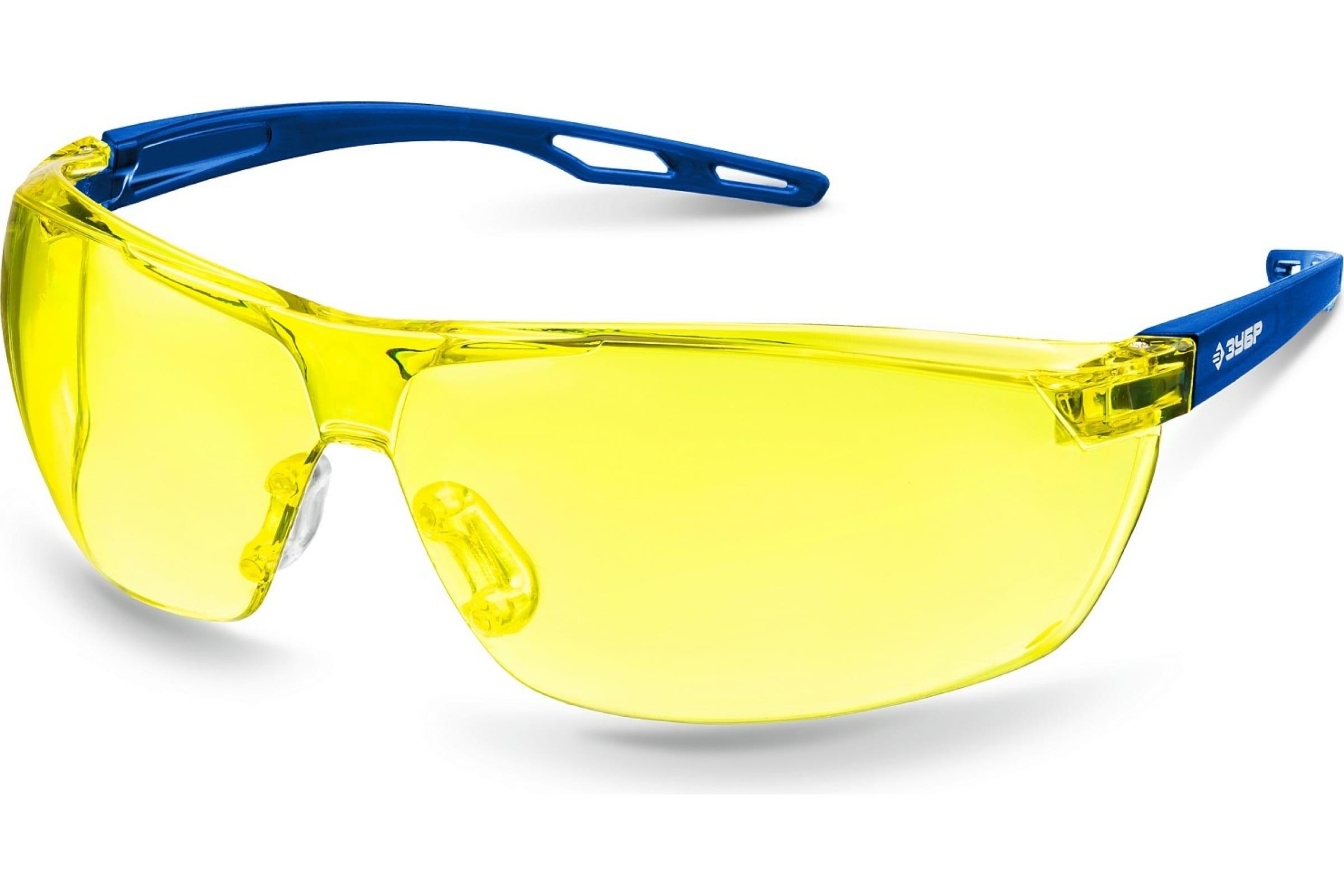Фото Защитные жёлтые очки ЗУБР БОЛИД сферические линзы устойчивые к запотеванию, открытого типа {110486}