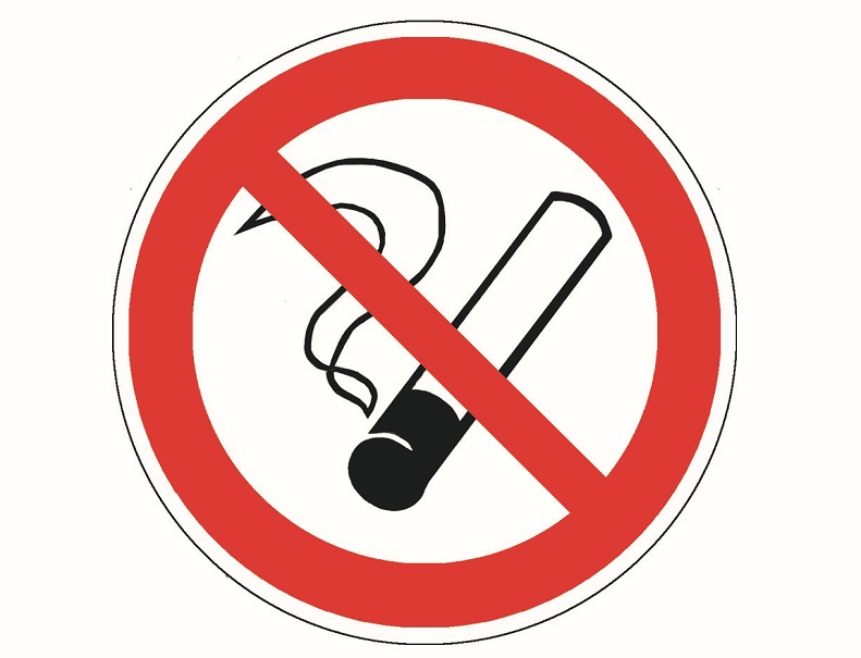 Фото Наклейка запрещающий знак "Курить запрещено", 200х200 мм, Rexant {56-0035}