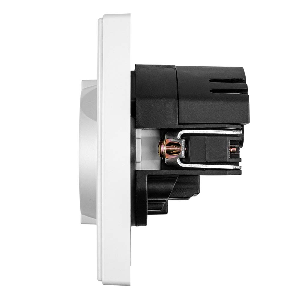 Фото Розетка электрическая, белая, 1 пост, USB-A, USB-С, с рамкой Vell Air {V702085} (2)
