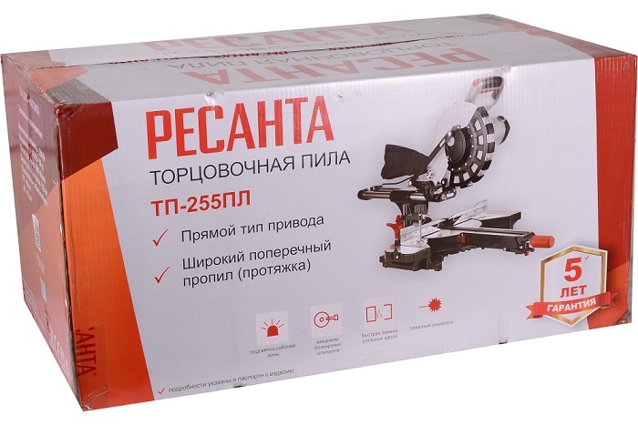 Фото Торцовочная пила ТП-255ПЛ Ресанта {75/18/1} (1)