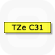 Фото Лента Brother TZE-C31 (12 мм, черный на желтом) {TZEC31} (1)