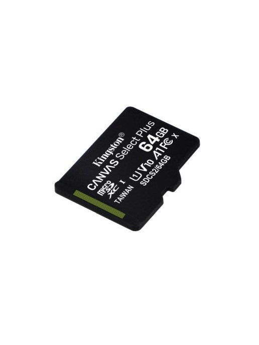 Фото Флеш карта microSD 64GB Kingston microSDXC Class 10 UHS-I U1 Canvas Select Plus 100MB/s {SDCS2/64GBSP}