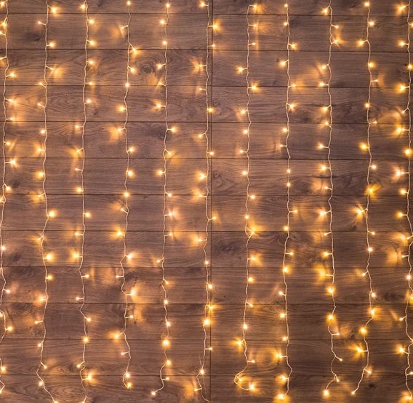 Фото Гирлянда "Светодиодный Дождь" 1,5х1,5м, свечение с динамикой, прозрачный провод, 230 В, диоды Теплый белый {235-036}