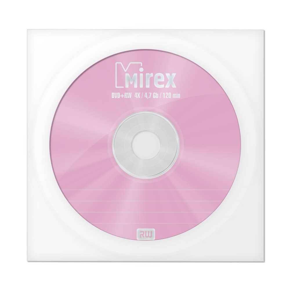 Фото Диск DVD+RW Mirex 4.7 Gb, 4x, Бум.конверт (1), (1/150) 1050444 {UL130022A4C}