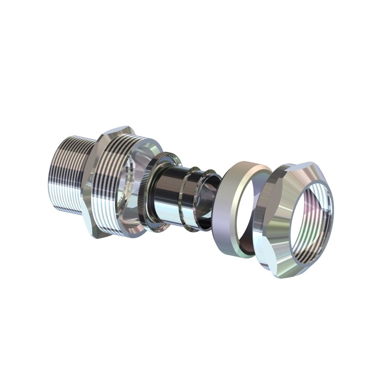 Фото Муфта вводная с наружной резьбой МВН-ЛС-М50-МР40 IP67 ГОФРОМАТИК (1)