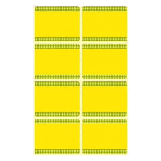Фото Стикеры для заморозки Желтая рамка 28 x 36 мм {59373} (1)