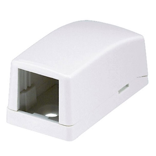Фото PANDUIT CBX1AW-A Коробка поверхностного монтажа для одного модуля Mini-Com®, 22,86x25,65x47,75 мм (белая) {29532}