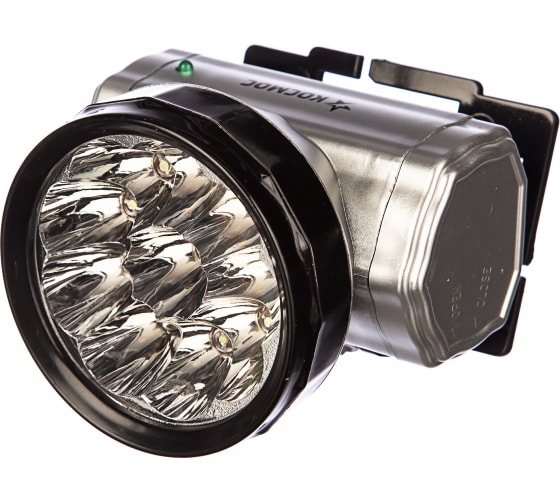 Фото Фонарь аккумуляторный налобный Accu H10 LED 10LED аккум. NI-MH 300мА.ч встроен. ЗУ 1.2В КОСМОС KOCAccuH10LED (1)