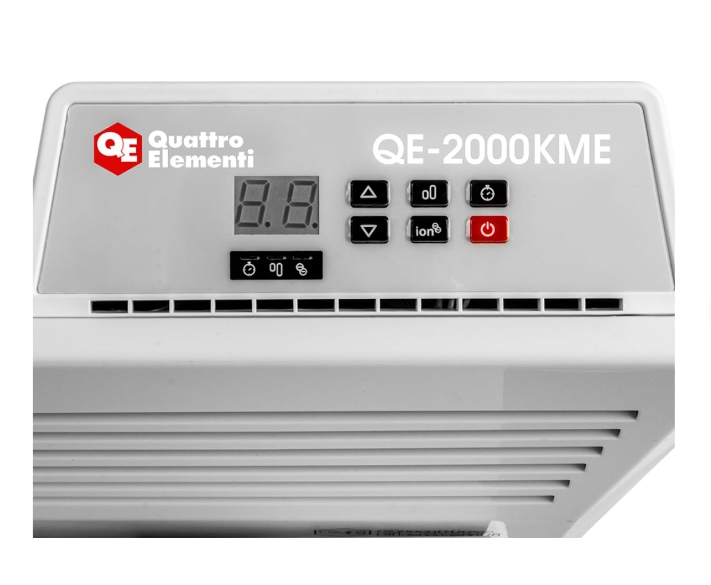 Фото Нагреватель воздуха электрический QUATTRO ELEMENTI QE-2000KME конвекторный (1,0/2,0 кВт, с эл.блоком управления, ТЭН монолит.) {915-472} (3)