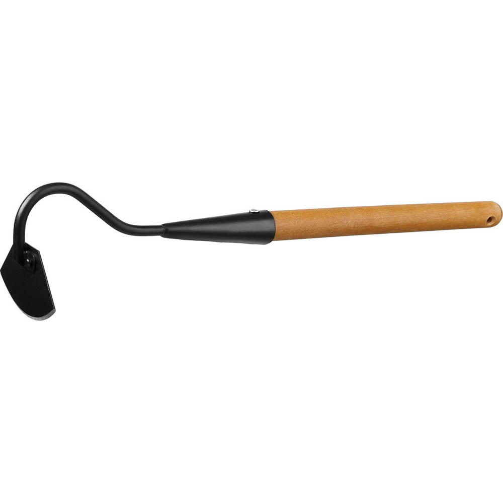 Фото Мотыжка радиусная "PROLine", с тулейкой, с деревянной ручкой, GRINDA 421520, 65х115х580мм