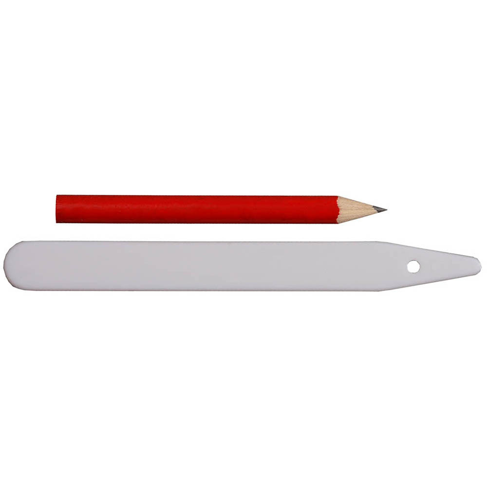 Фото Набор меток-ориентиров GRINDA для засеянных грядок: 25 ярлыков (тип - "полоска") + карандаш, 125 мм {8-422367-H26_z01}