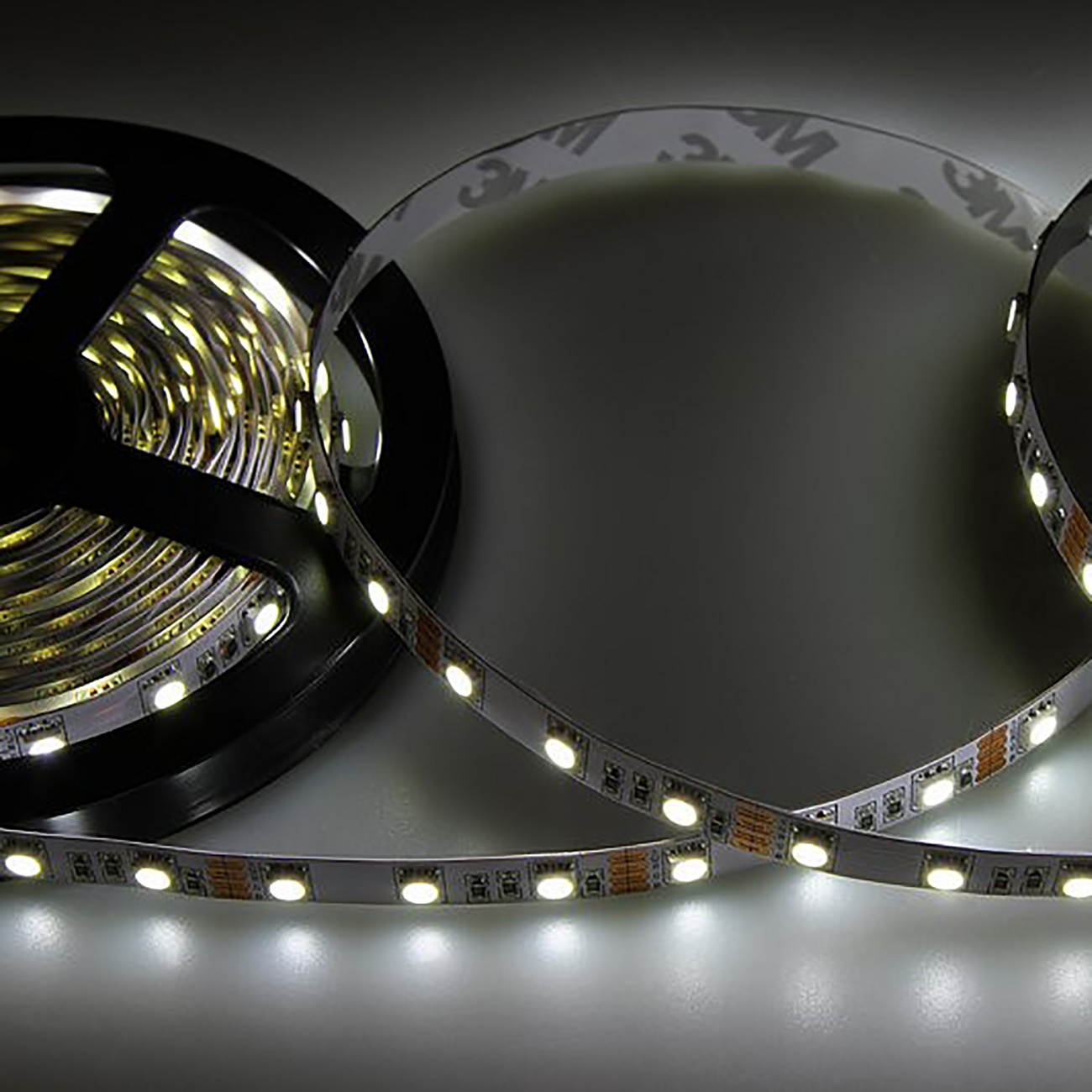 Фото Светодиодная лента 10 мм, белый, SMD 5050, 60 LED/м, 12 В, Lamper {141-465} (5)