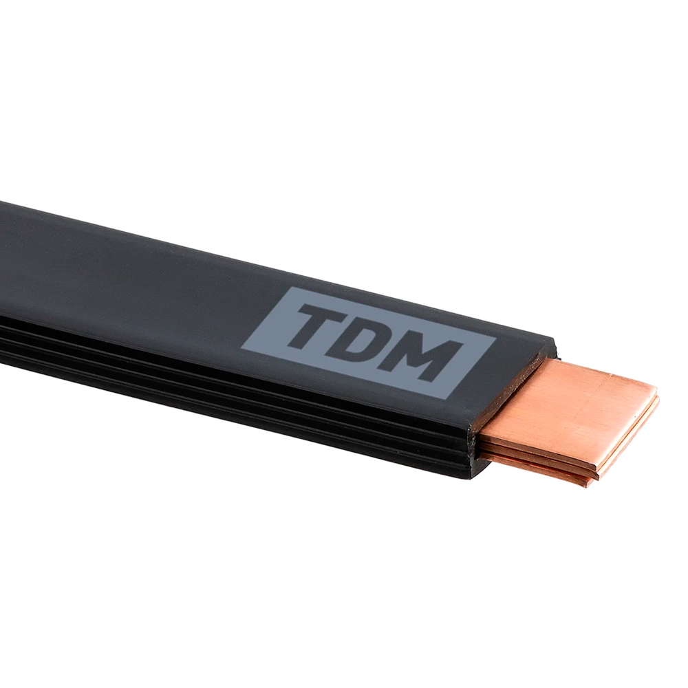 Фото Шина медная гибкая изолированная ШМГ 3х(24х1), 2м, TDM Electric