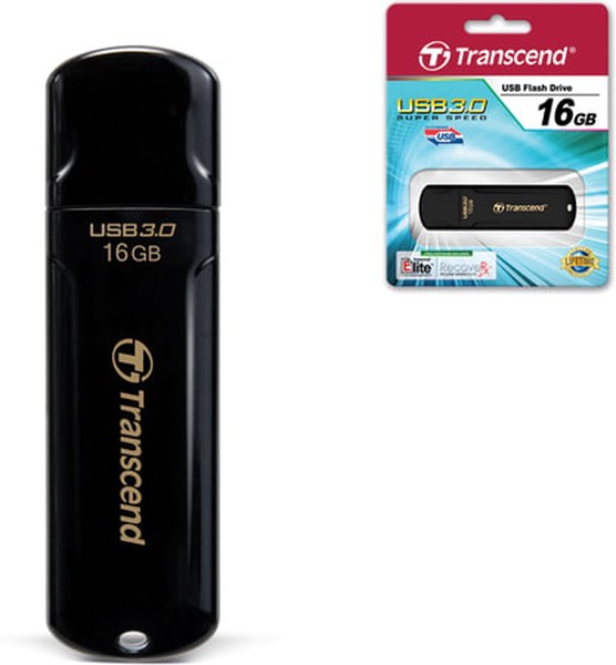 Фото Флеш накопитель 16GB Transcend JetFlash 700, USB 3.1, черный {TS16GJF700} (5)