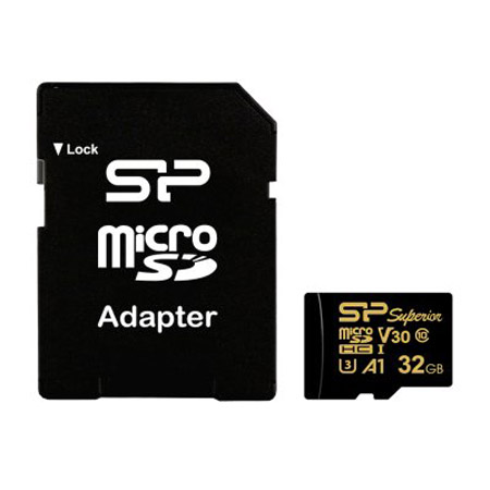 Фото Флеш карта microSD 32GB Silicon Power Superior Golden A1 microSDHC Class 10 UHS-I U3 A1 100/80 Mb/s {SP032GBSTHDV3V1GSP}