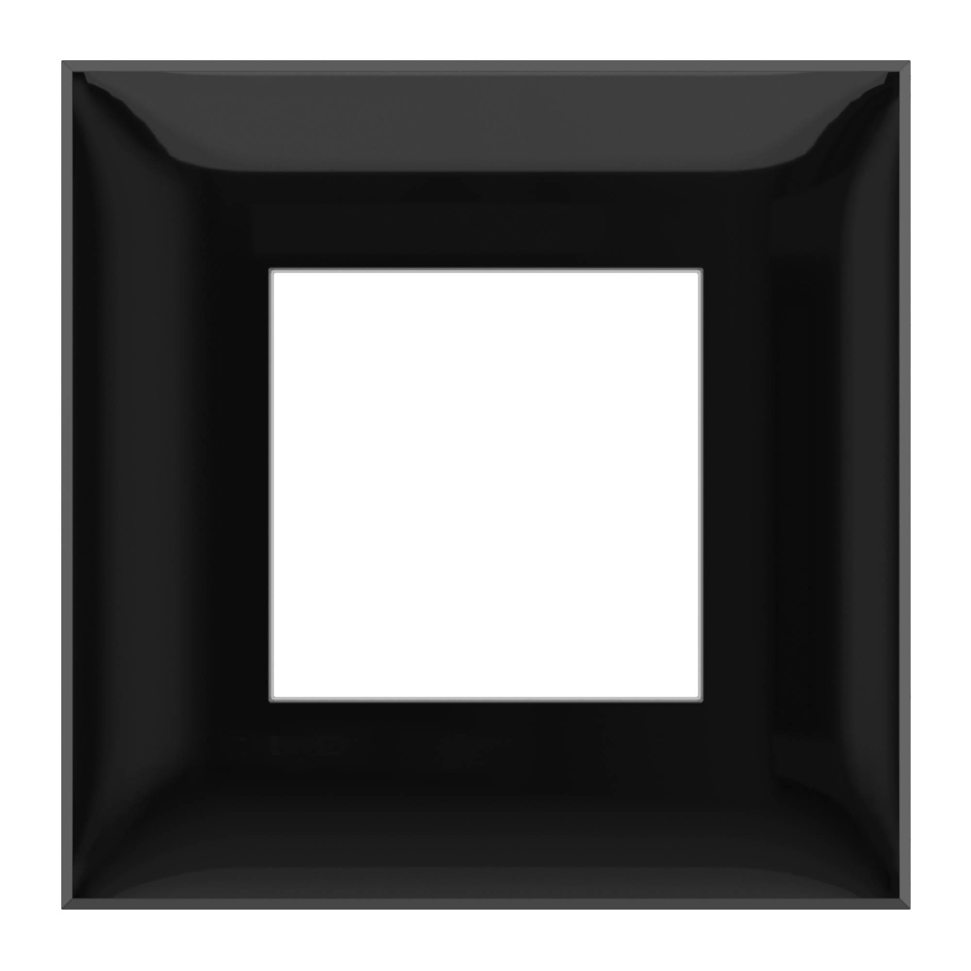 Фото Рамка 2 модуля DKC Avanti "Черный квадрат" {4402902} (1)