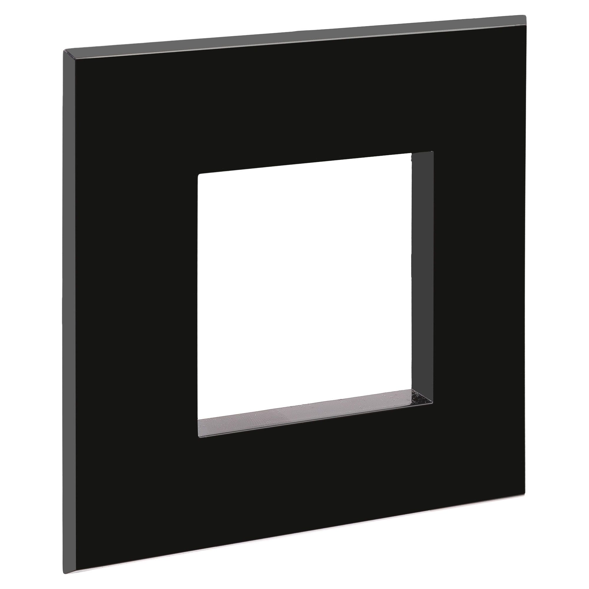 Фото Рамка 2 модуля DKC Avanti "Черный квадрат" {4402902} (4)