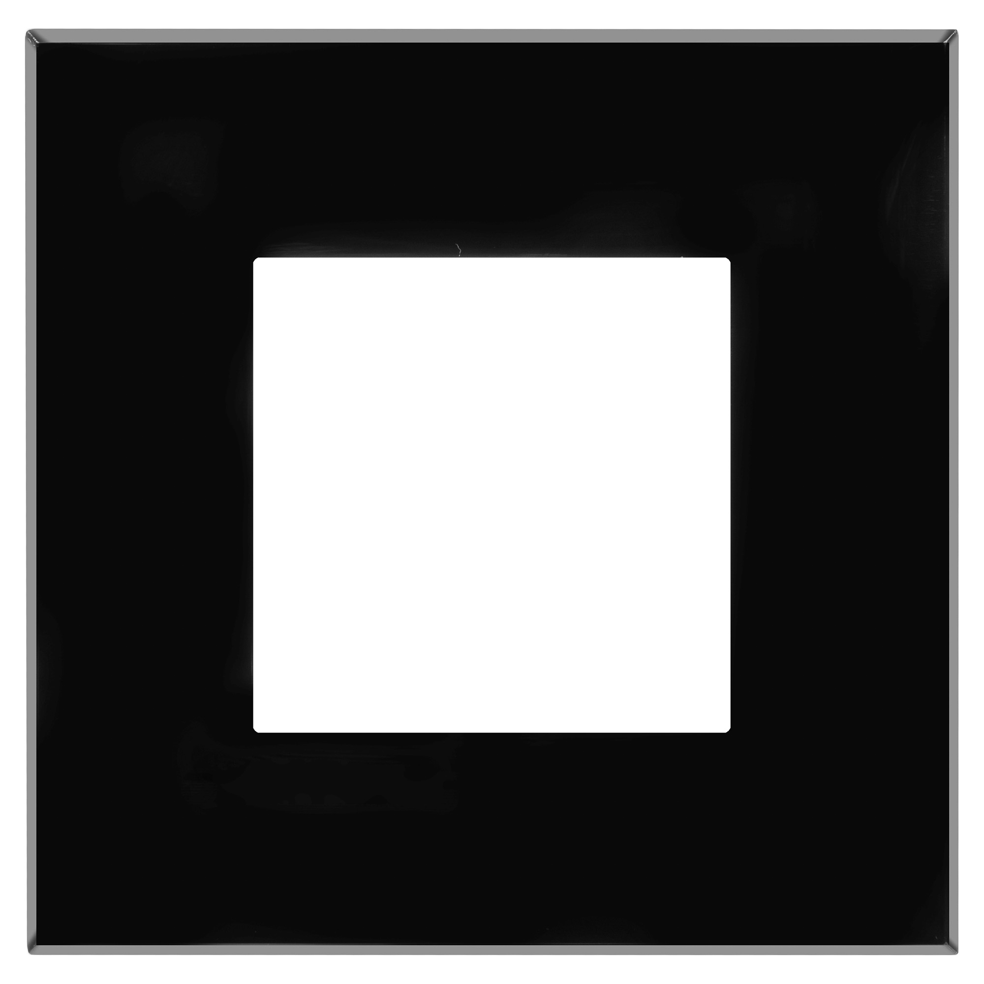 Фото Рамка 2 модуля DKC Avanti "Черный квадрат" {4402902}