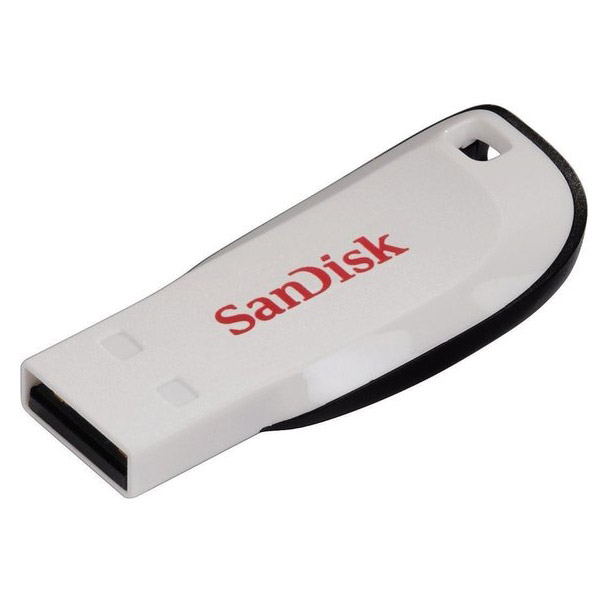 Фото Флеш накопитель 16GB SanDisk CZ50 Cruzer Blade, USB 2.0, White {SDCZ50C-016G-B35W}