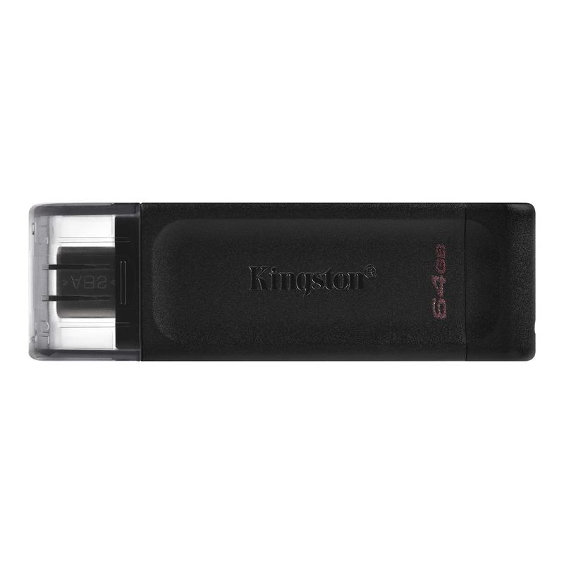 Фото Флеш накопитель 64GB DataTraveler 70, USB 3.2, черный, Type-C, Kingston {DT70/64GB}