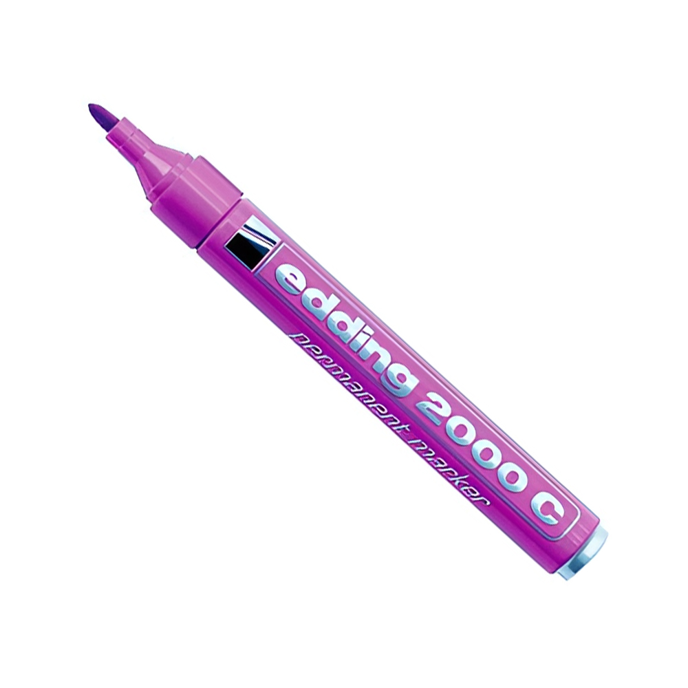 Фото Перманентный маркер Edding E-2000C фиолетовый, круглый наконечник 1.5-3 мм, заправляемый {E-2000C#8}
